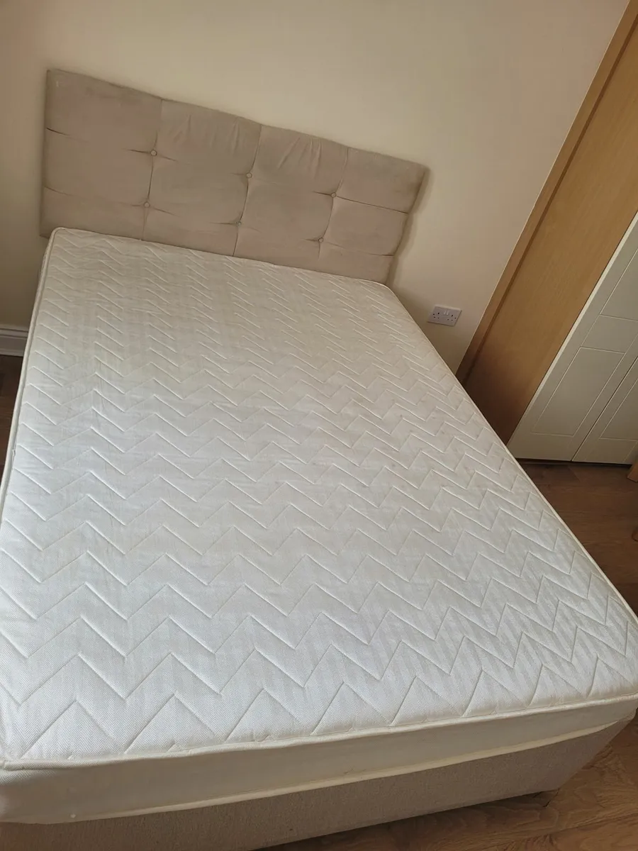 Double bed and mattress - Image 1
