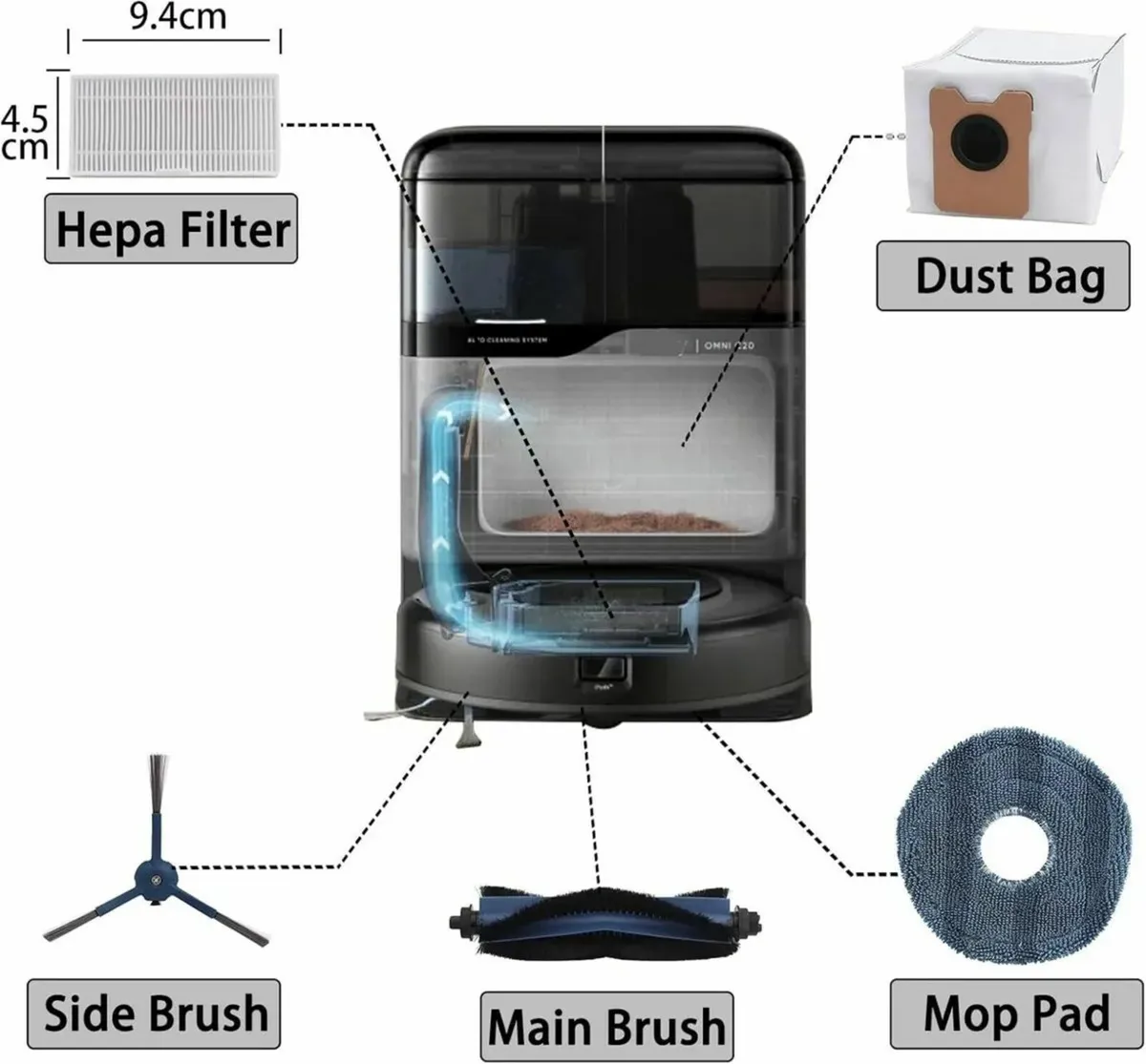Hybrid Robot Vacuum Cleaner with Mop - Image 4