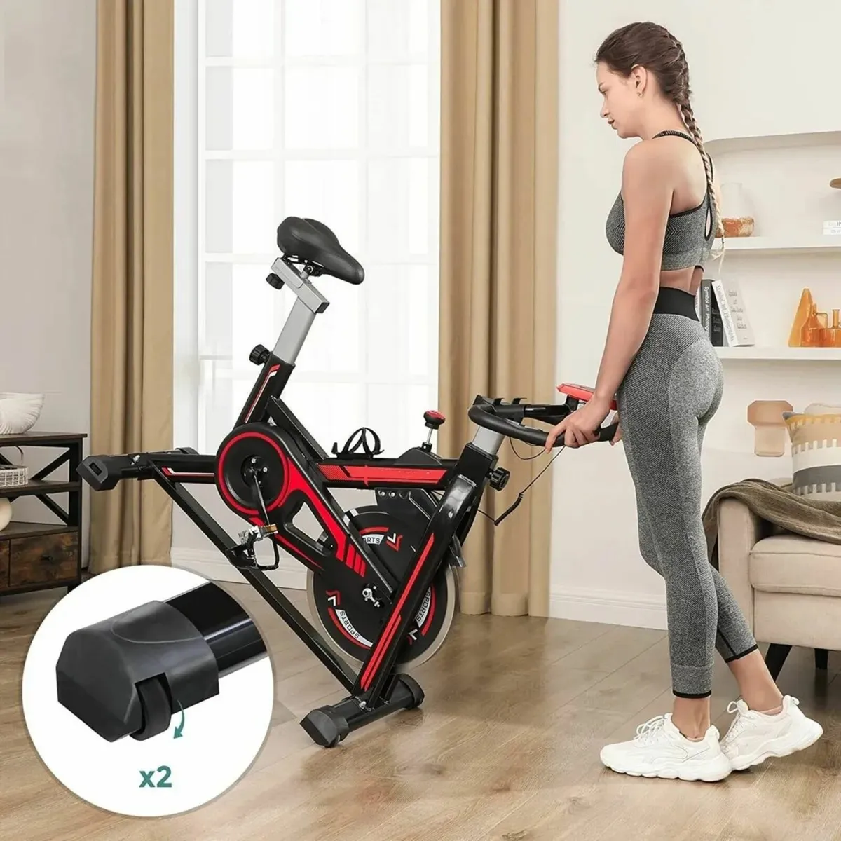 Exercise Bike Custom Home Workout Adjustable - Image 3