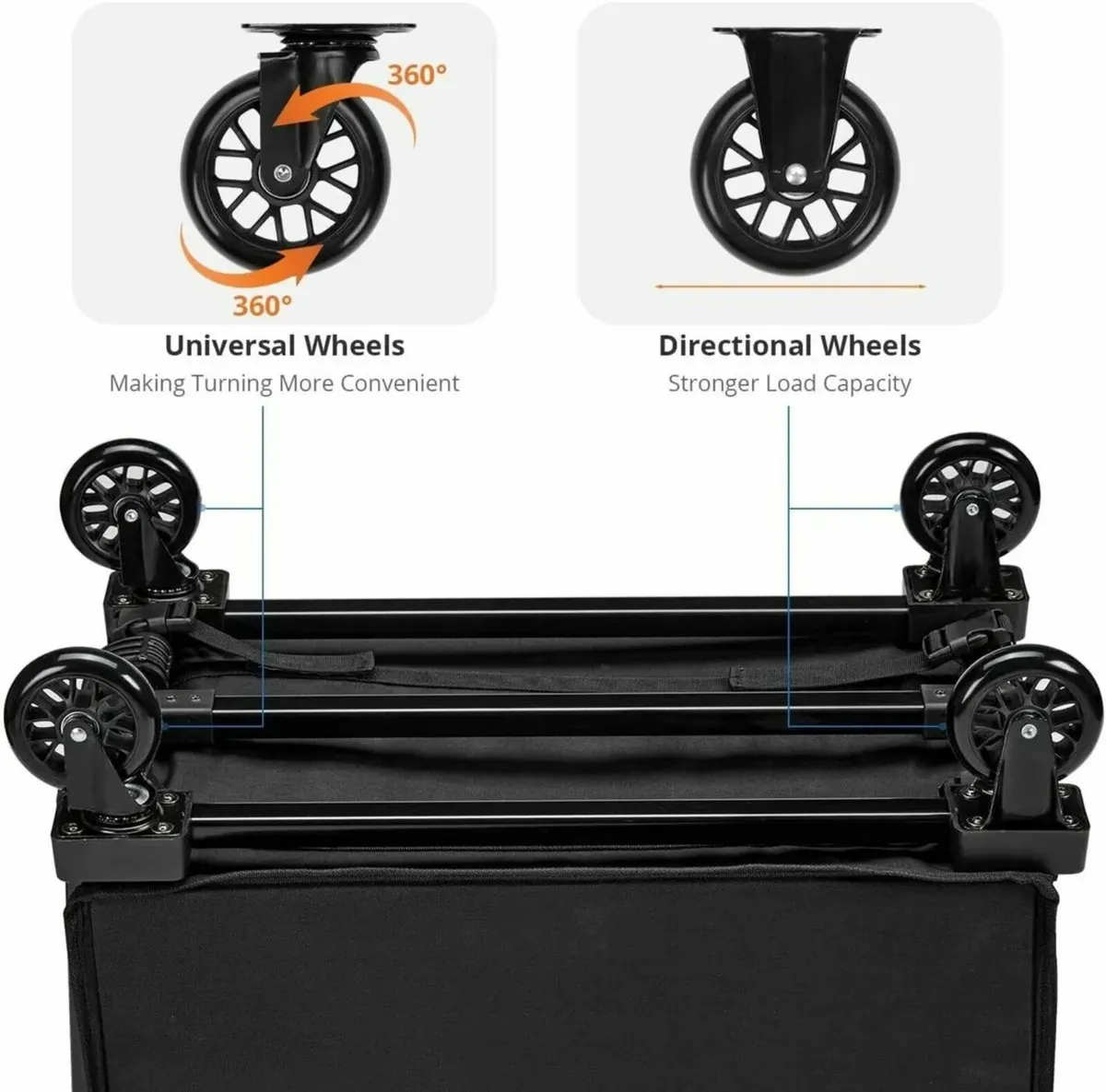 Hand truck with bag for heavy-duty shopping use - Image 4