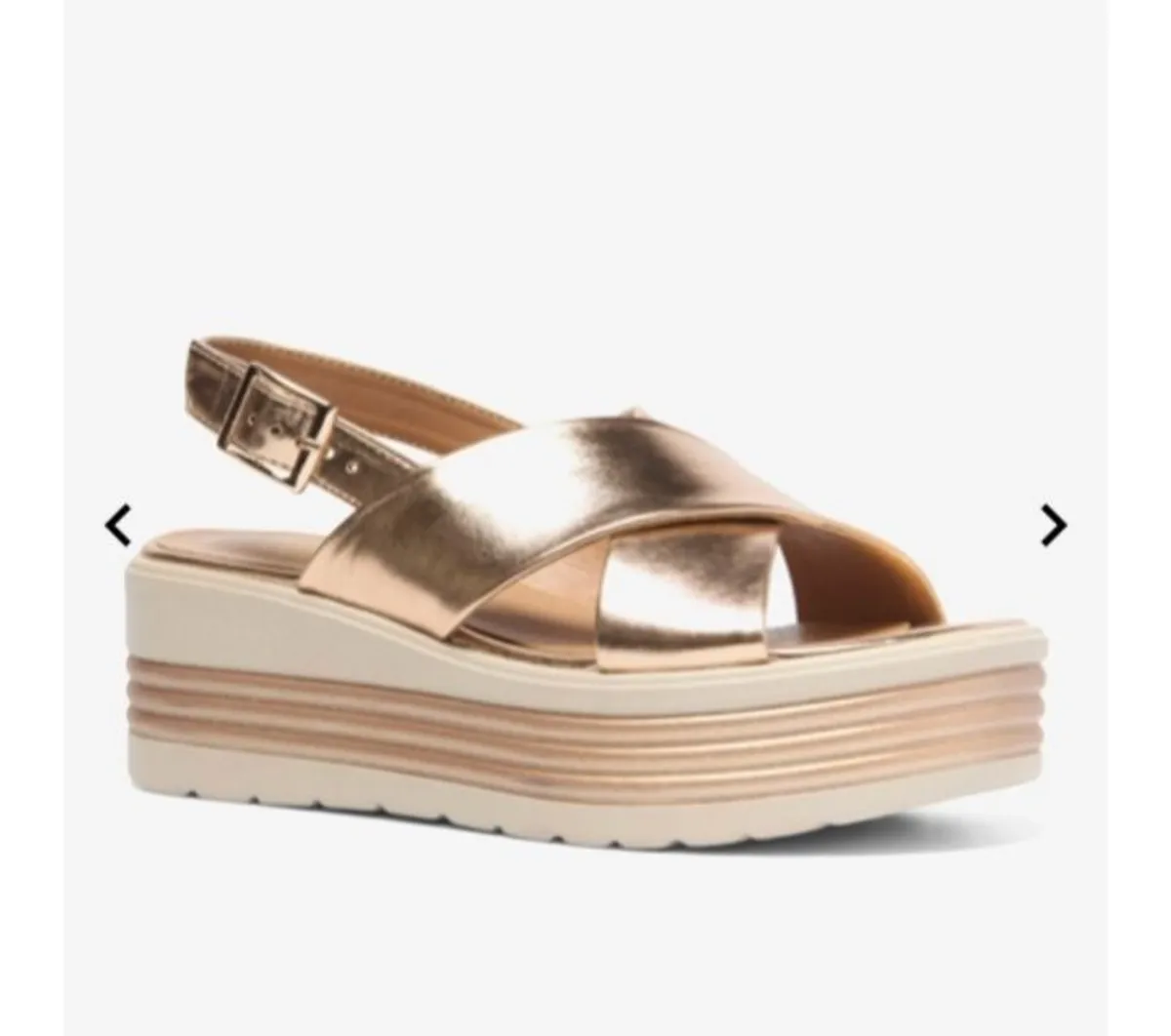 Sandals leather bronze - Image 1