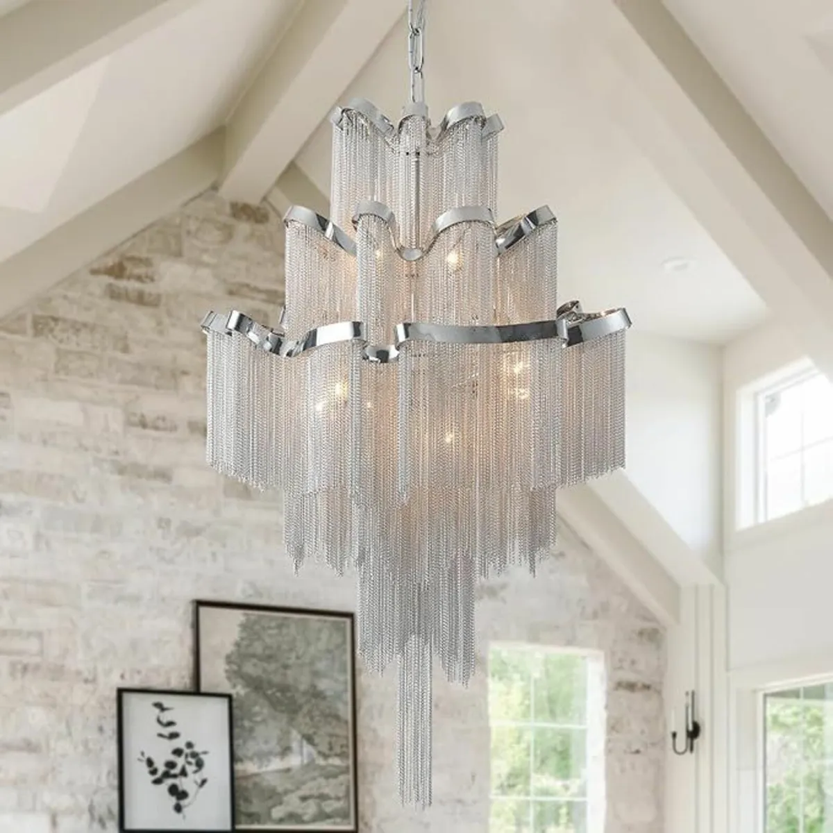 Aluminium Crystal Design Indoor Chandelier - Image 1