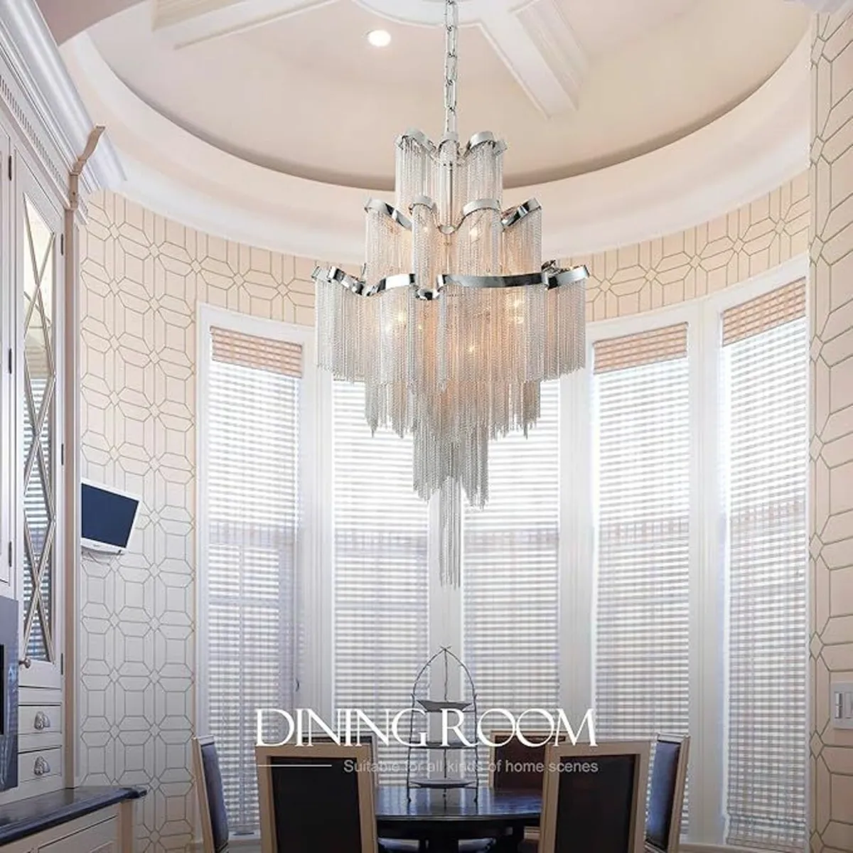 Aluminium Crystal Design Indoor Chandelier - Image 2