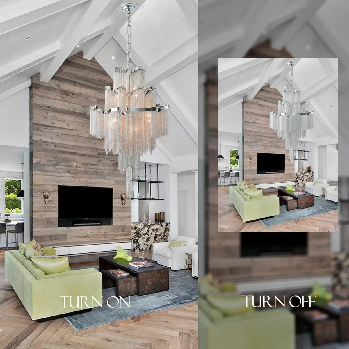 Aluminium Crystal Design Indoor Chandelier - Image 3
