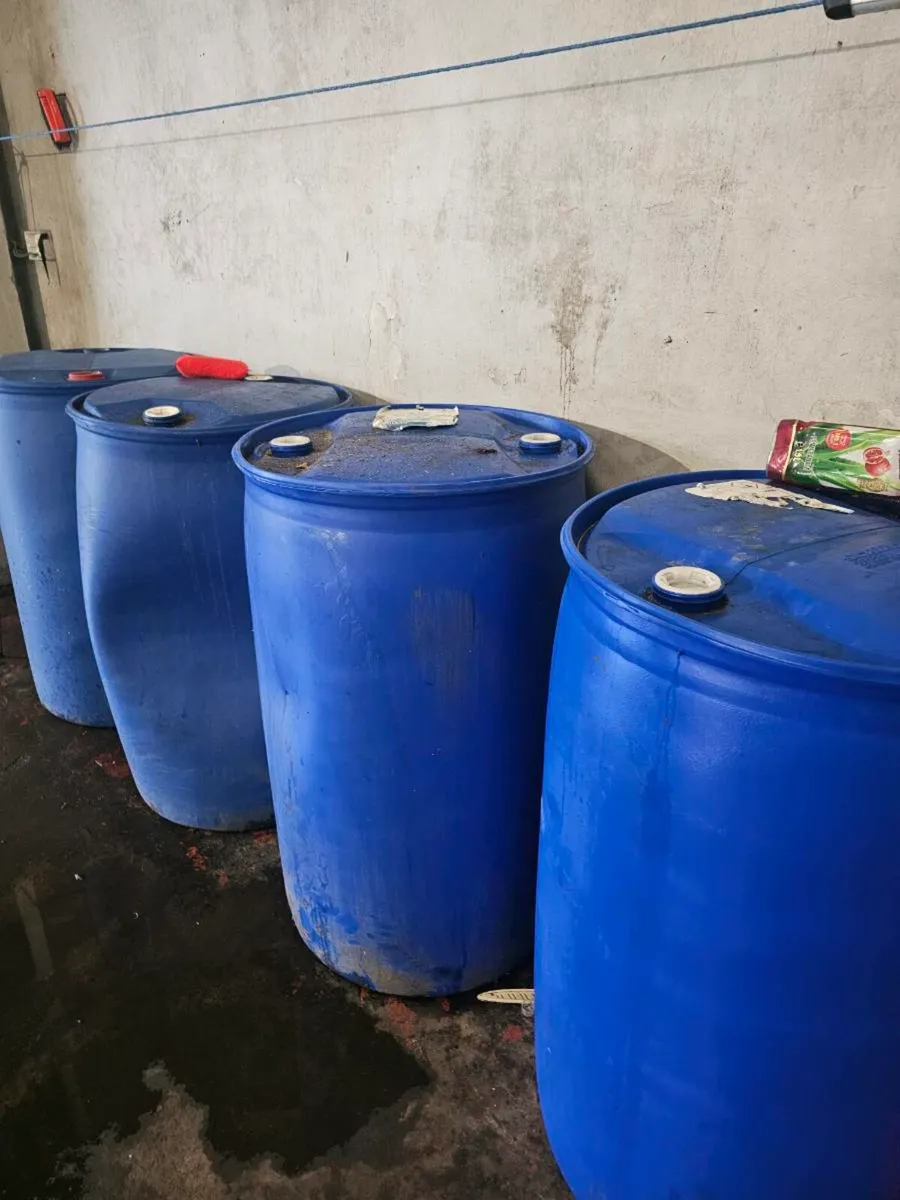 Blue barrels