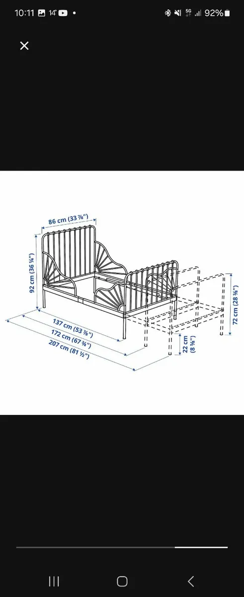 2 new beds with mattresses - Image 1