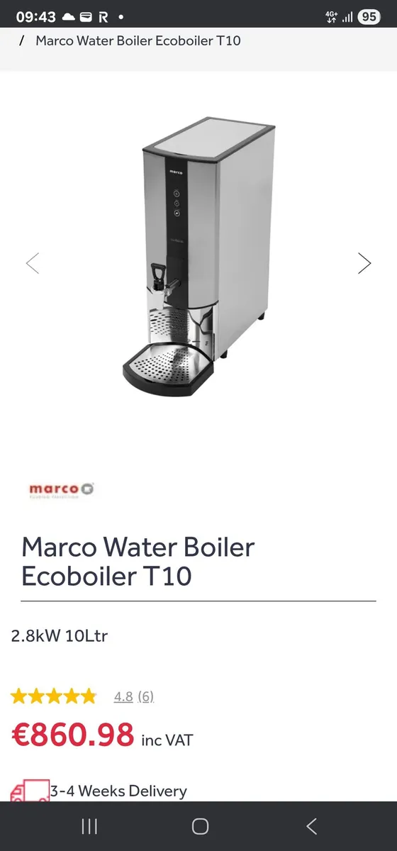Marco t10 water boiler - Image 2