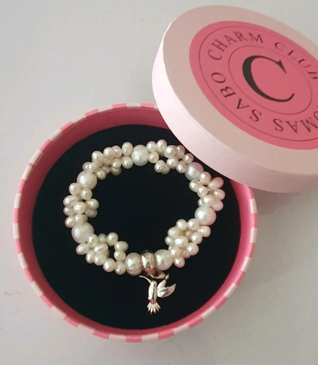 'Thomas Sabo' Pearl Charm Bracelet - Image 1