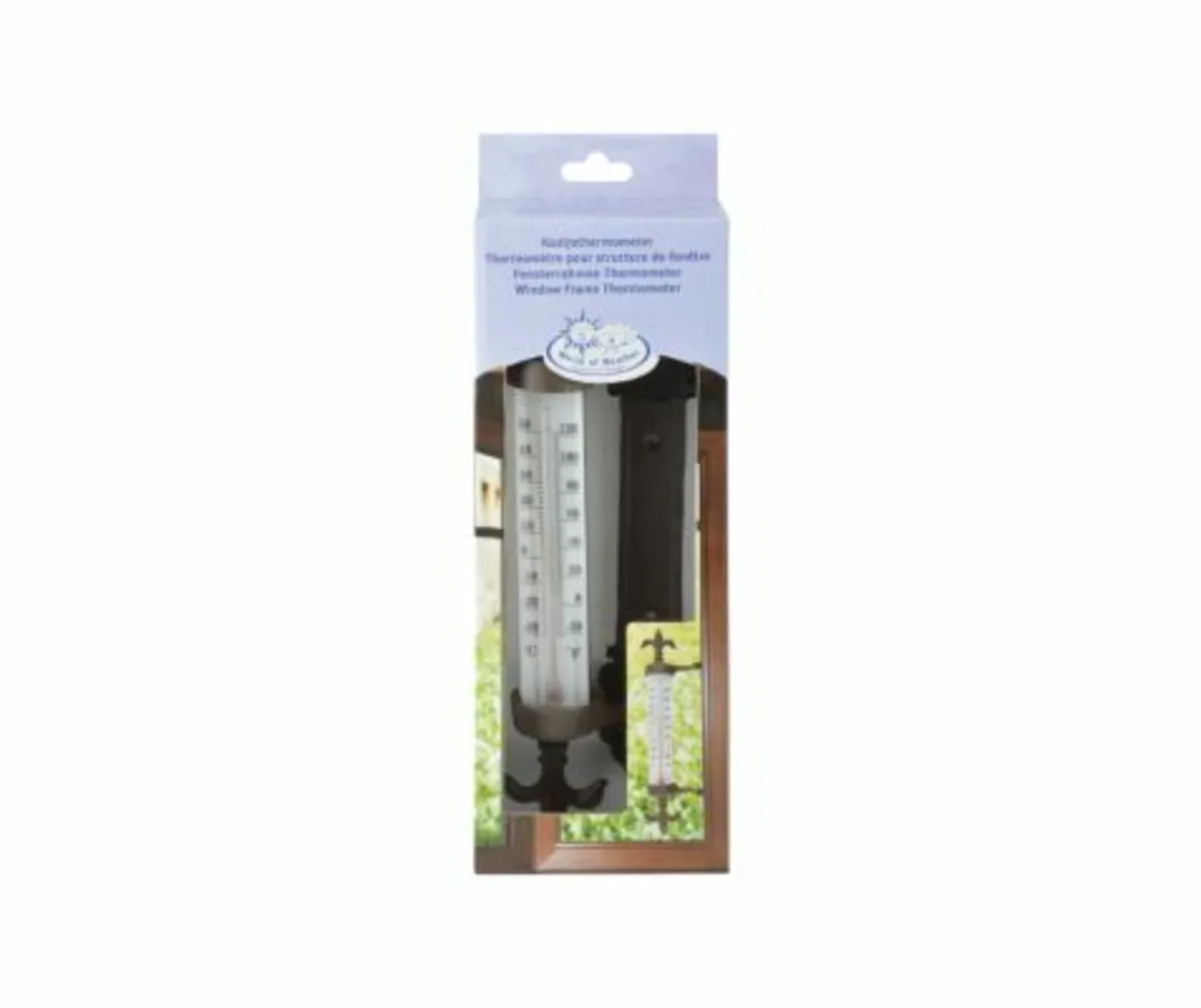Cast Iron windowframe thermometer - Image 2