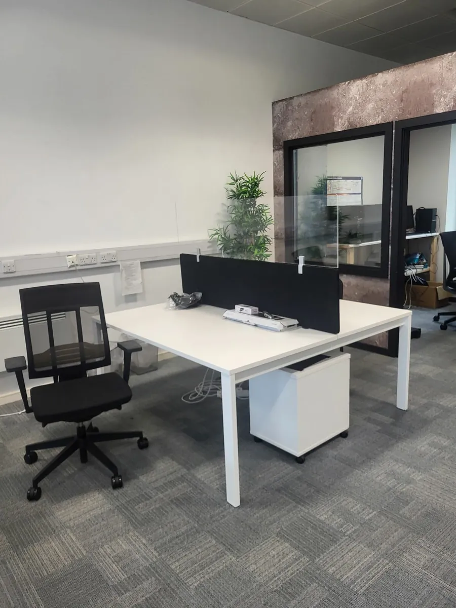 White Office Desks - Image 1