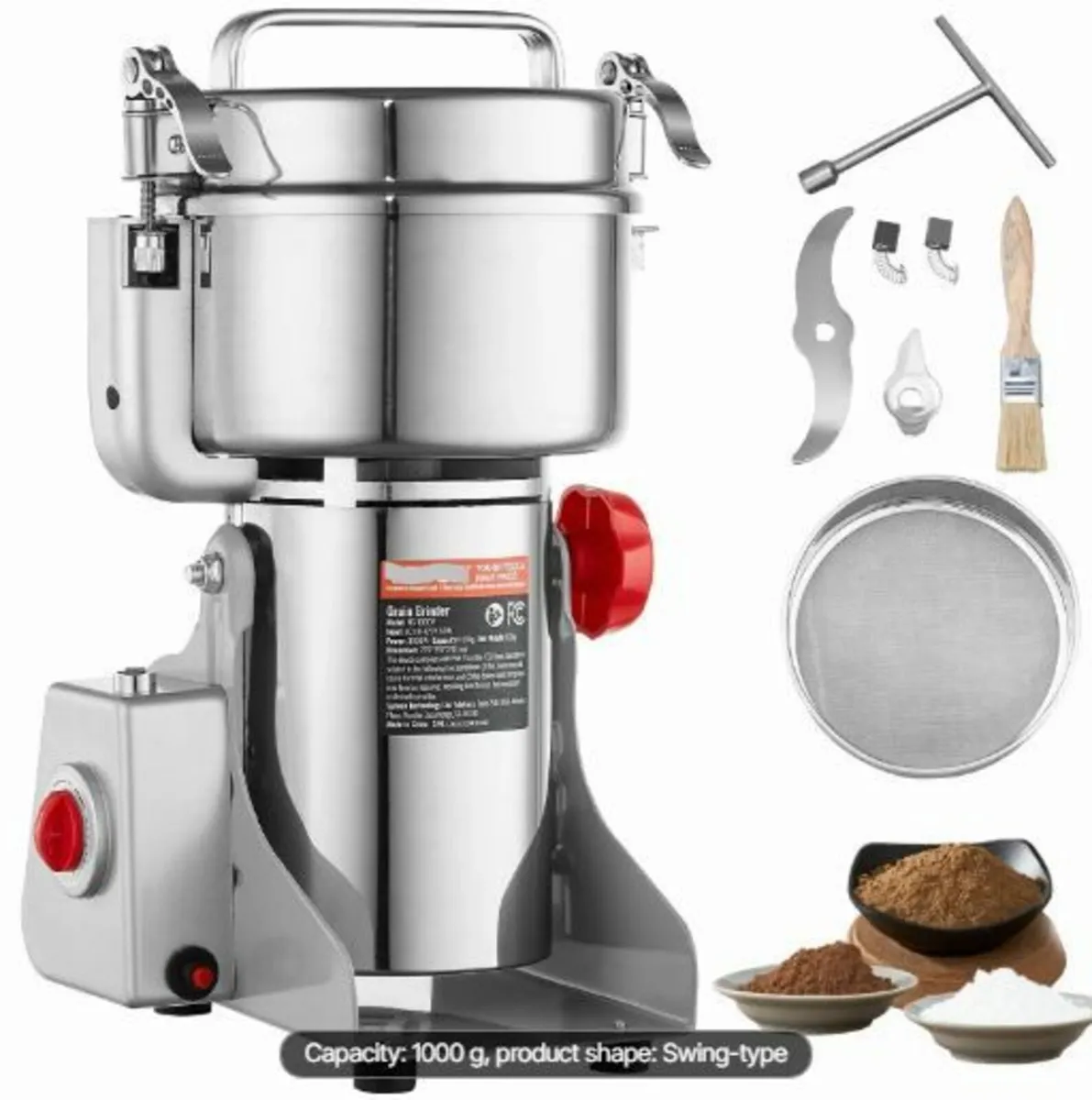 1000g Commercial Spice Grinder - Image 1