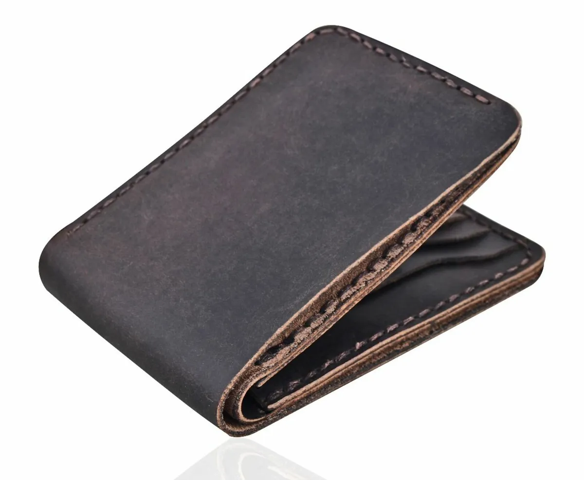 Leather Wallet for Men Bifold Slim Vintage Style - Image 3