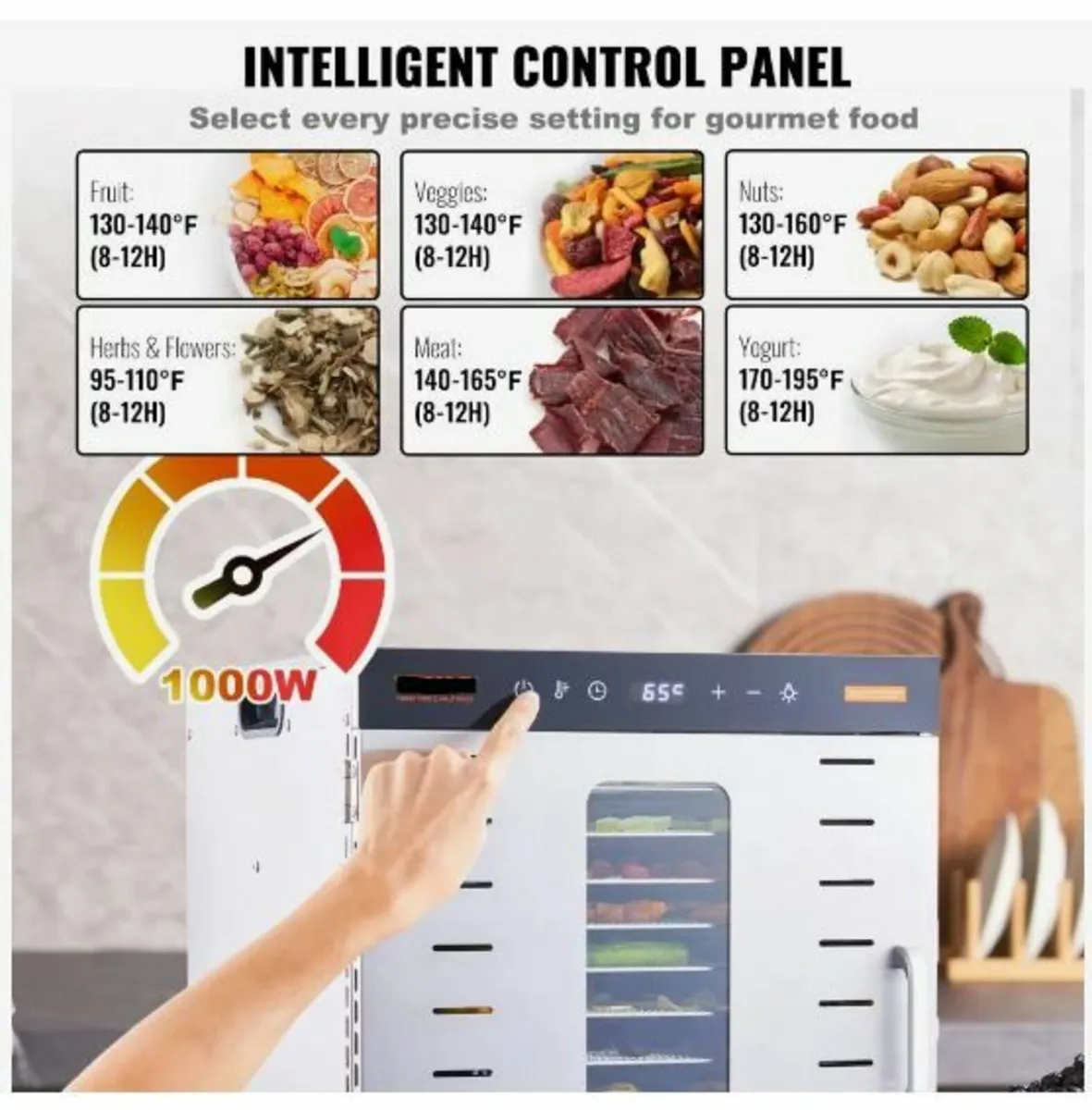 10 Trays Food Dehydrator Machine Stainless Steel - Image 4