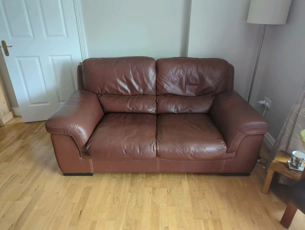 2 2 Seater Sofas Leather - Image 2