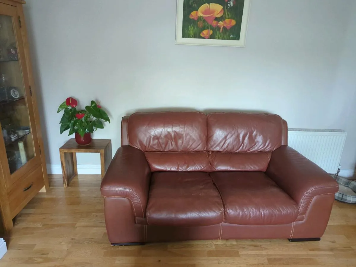 2 2 Seater Sofas Leather - Image 4