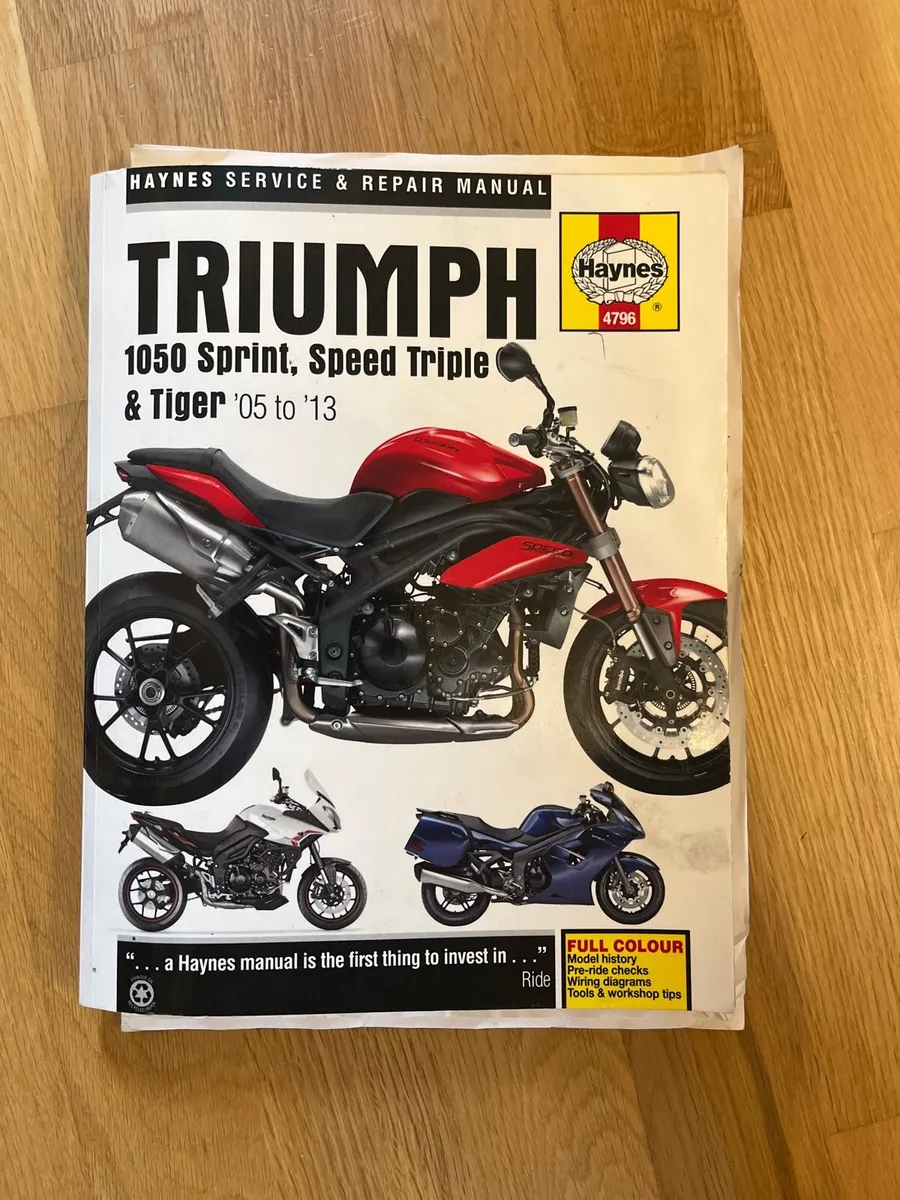 Triumph Tiger 1050se ABS 2x service manual - Image 3