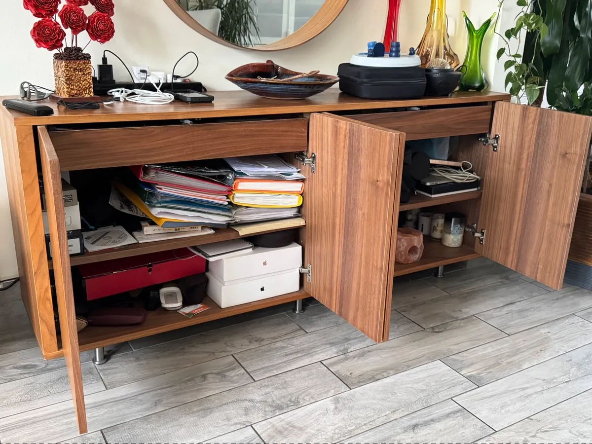 IKEA STOCKHOLM Sideboard – Walnut Veneer (160×40×8 - Image 2