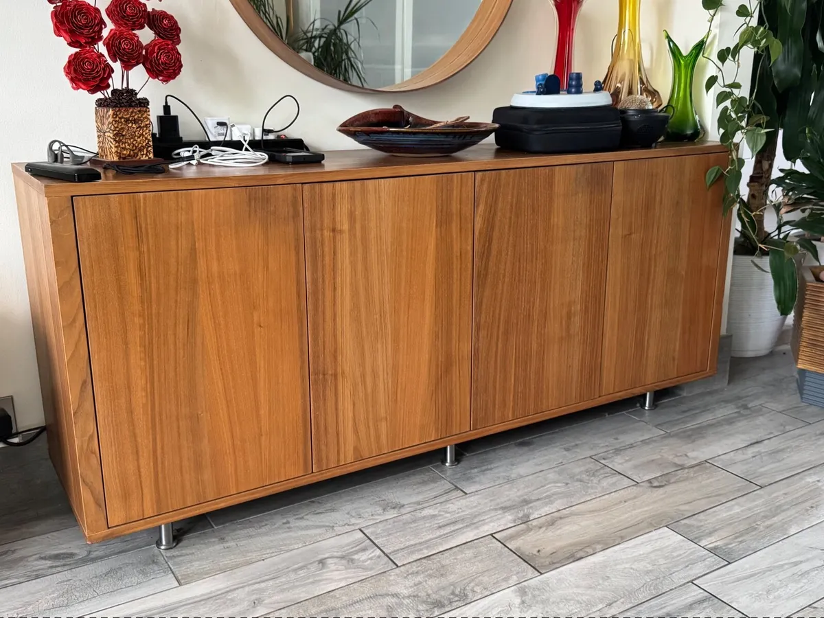 IKEA STOCKHOLM Sideboard – Walnut Veneer (160×40×8 - Image 1