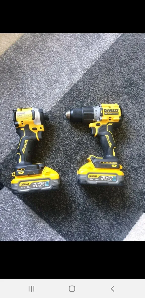 Dewalt powerstack impacter+combi drill set - Image 1