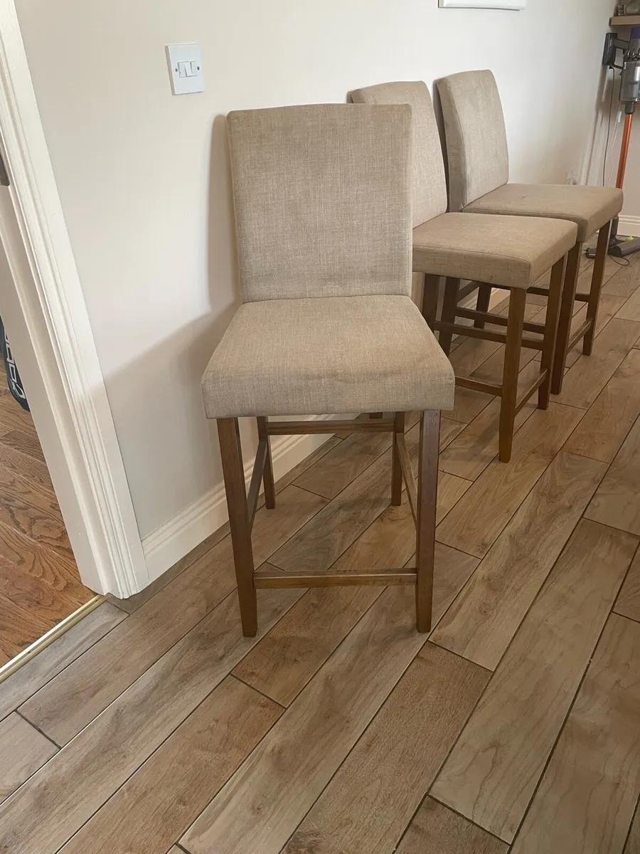 Wood Barstool / kitchen counter chairs - Image 2
