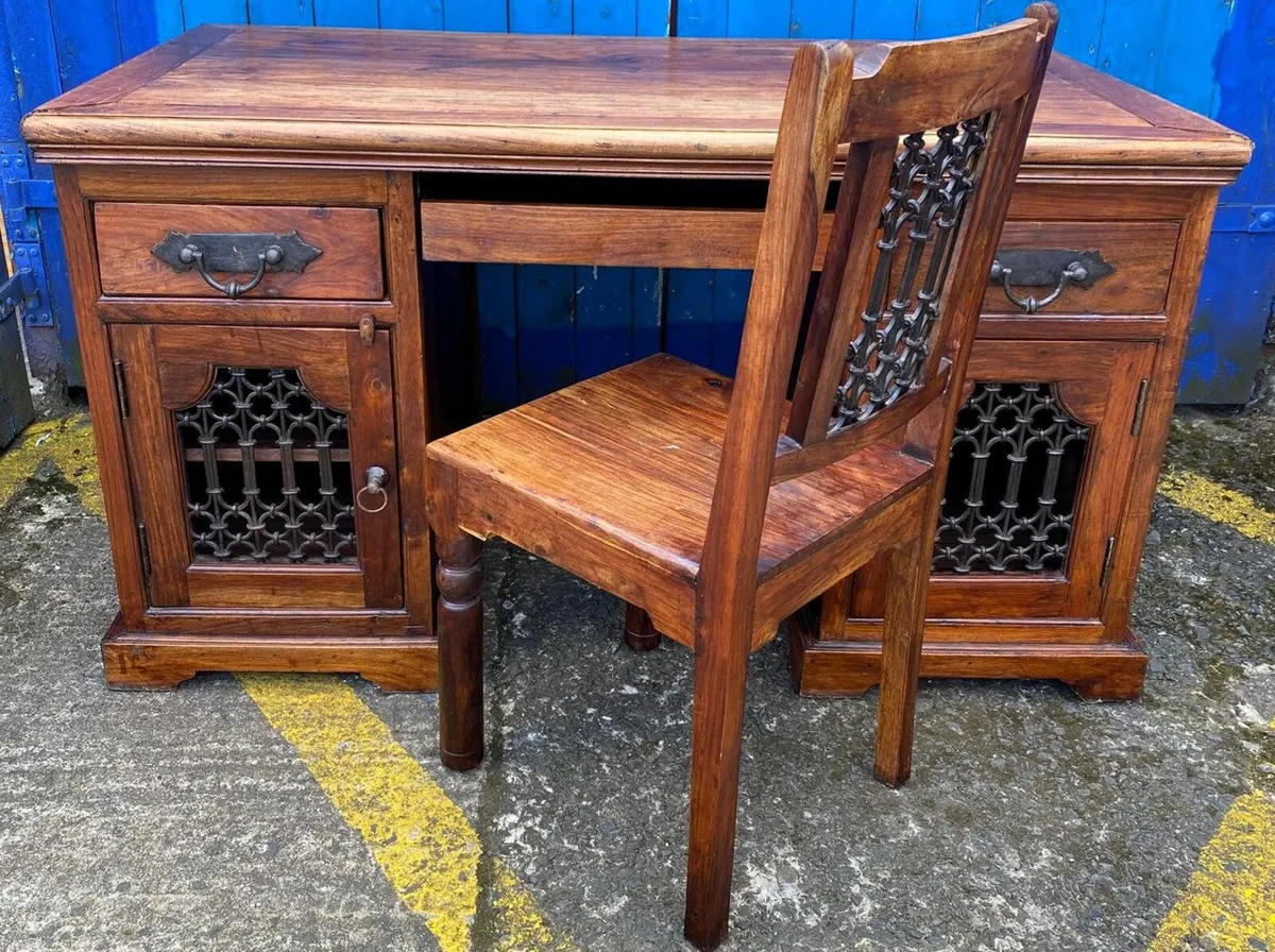 Vintage Desk & Chair - Image 1
