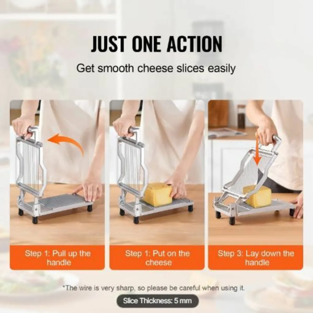 Cheese Cutter with Wire Cheeser Butter - Image 3