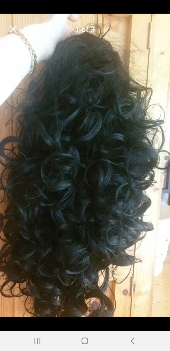Mega half head jet back 27inch wig - Image 1