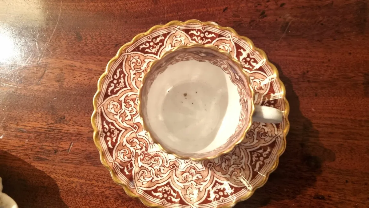 Copeland Porcelain Mocca Coffe Cup and Sauer Set - Image 3