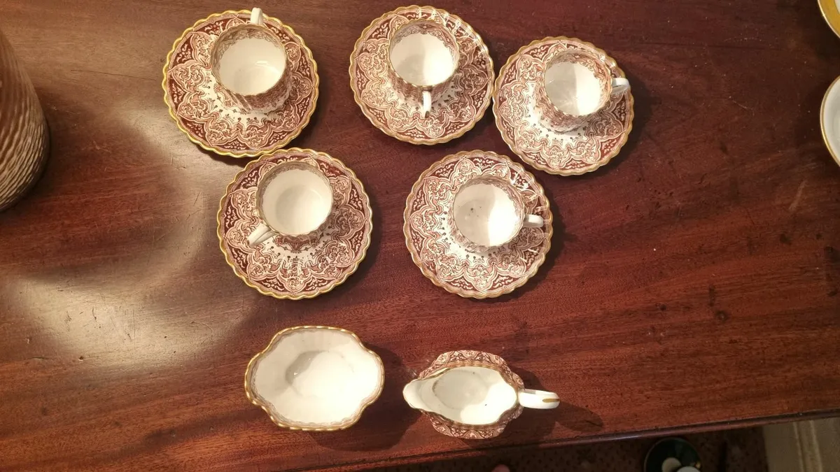 Copeland Porcelain Mocca Coffe Cup and Sauer Set - Image 4