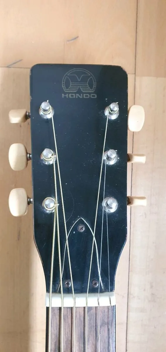 1980s Hondo semi acoustic guitar H124EB - Image 3