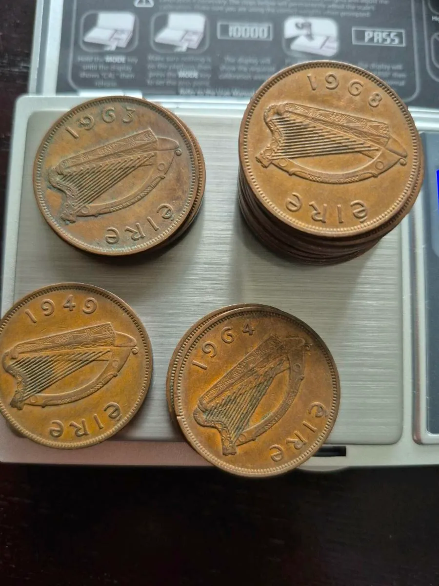 Irish 1 penny Chicken coins - Image 1