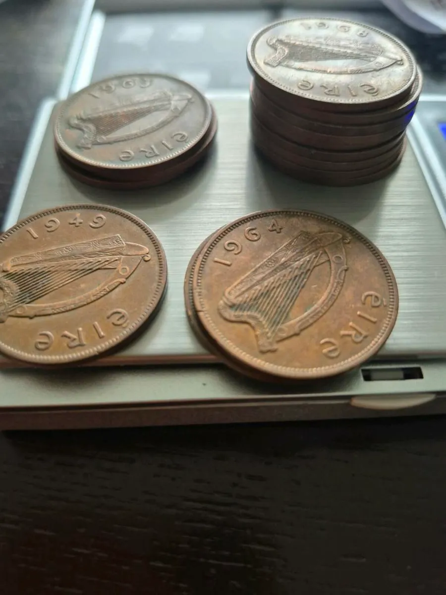 Irish 1 penny Chicken coins - Image 3