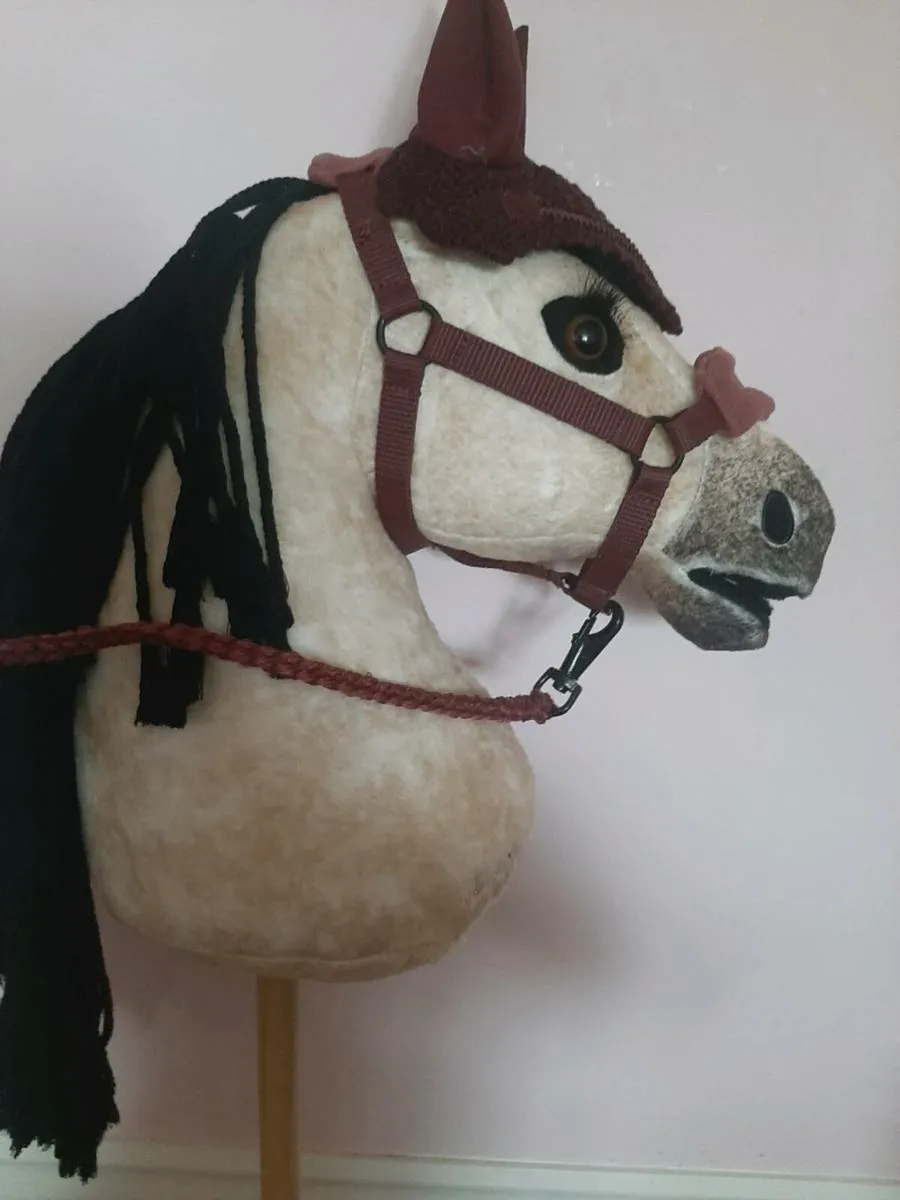 Hobby horse head coller ear bonet and lead rope. - Image 3