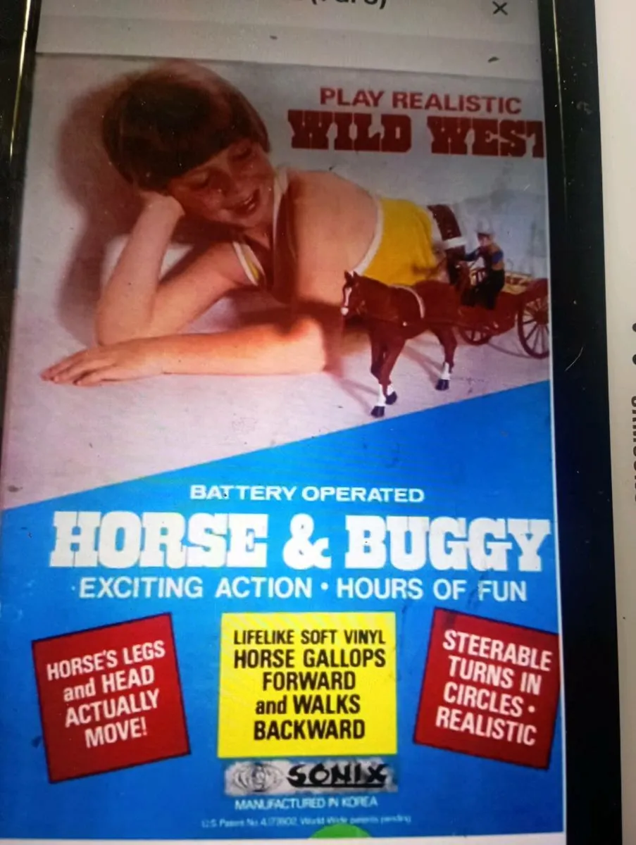 WILD WEST  HORSE &BUGGY TOY. - Image 2