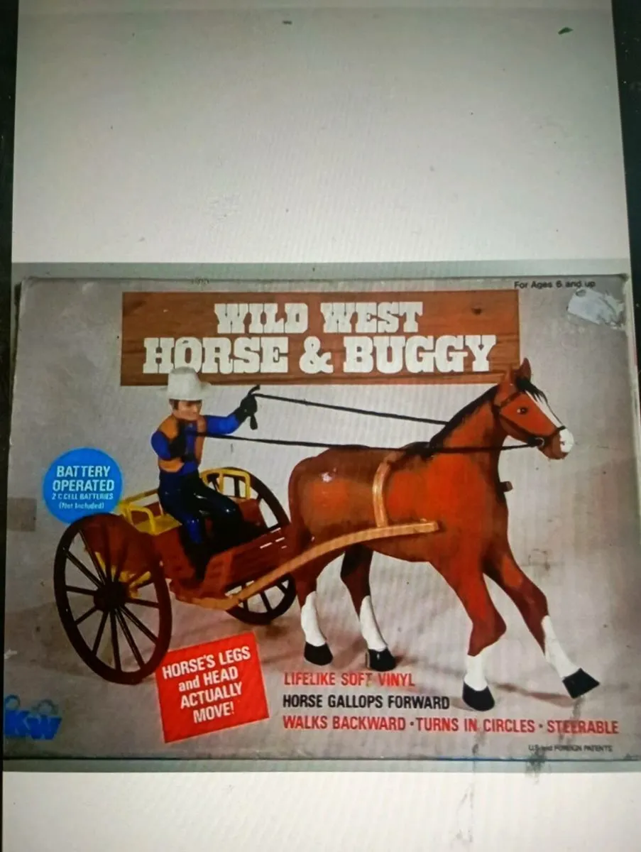 WILD WEST  HORSE &BUGGY TOY. - Image 3