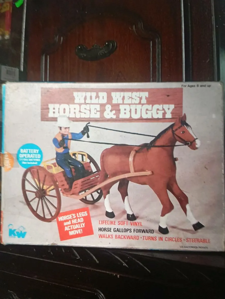 WILD WEST  HORSE &BUGGY TOY. - Image 1