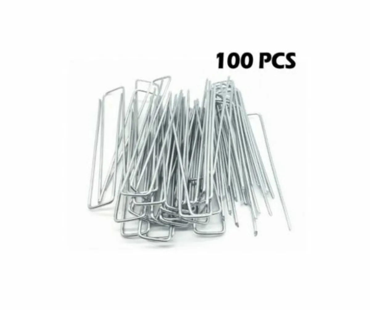 Weed Control Fabric  - Steel Pegs 100 pack - Image 3