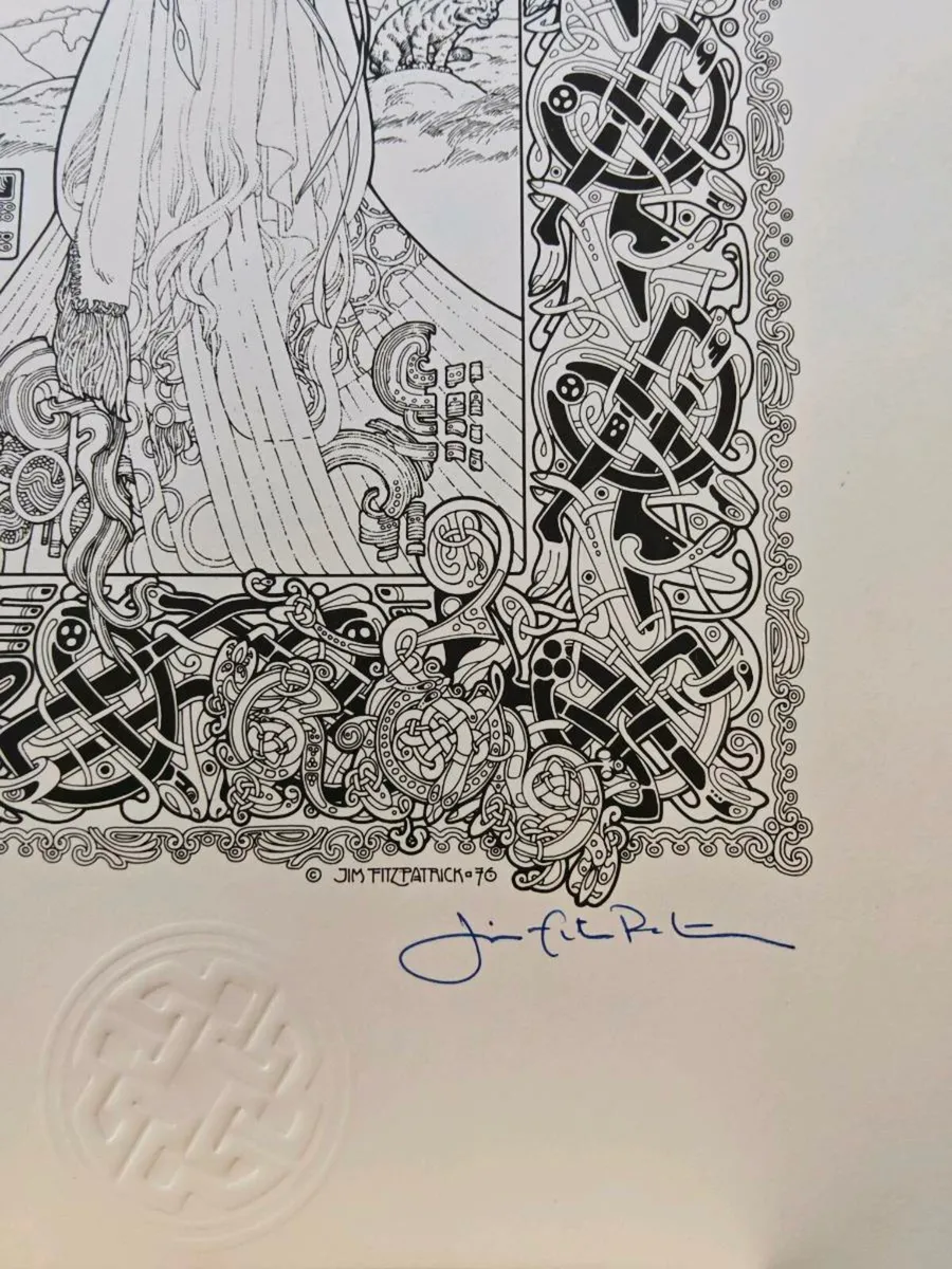 Jim Fitzpatrick original  1978 prints - Image 2