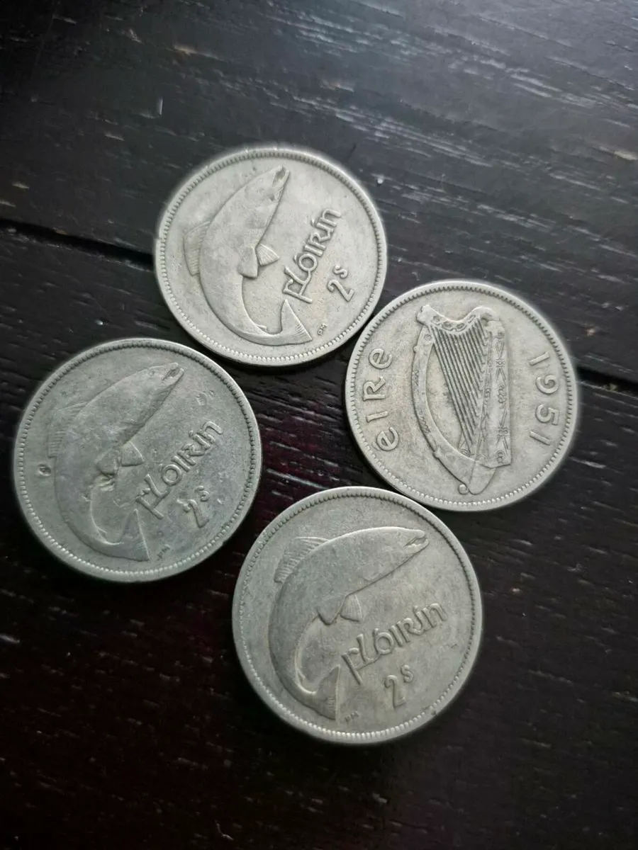 Irish 2 Florin coins - Image 1