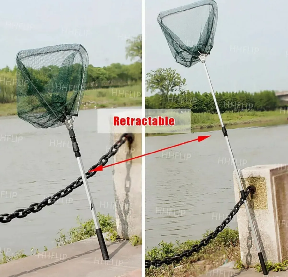 Fishing Landing Net Telescopic Extendable 190cm - Image 3