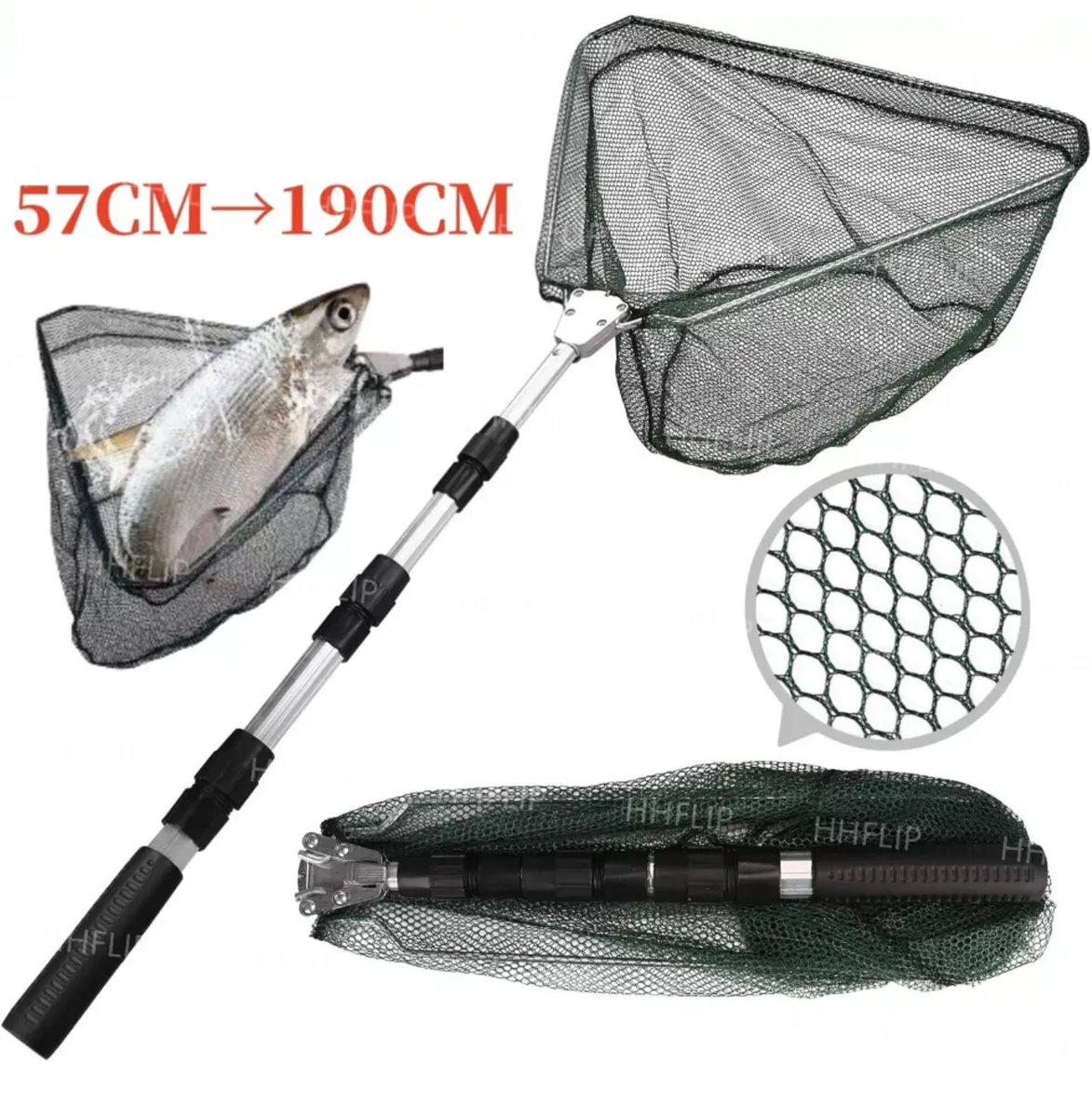 Fishing Landing Net Telescopic Extendable 190cm - Image 4