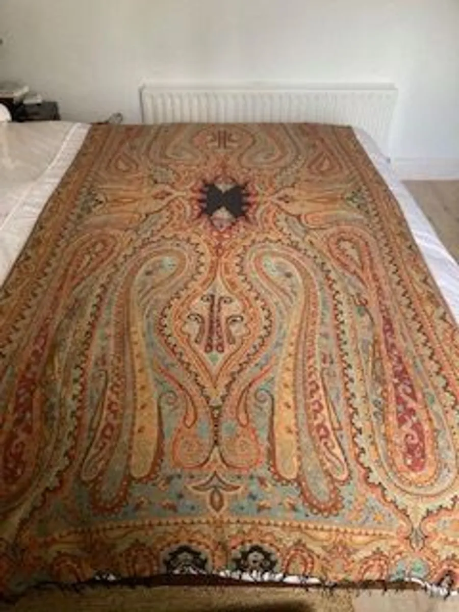 Paisley merino wool throw - Image 1