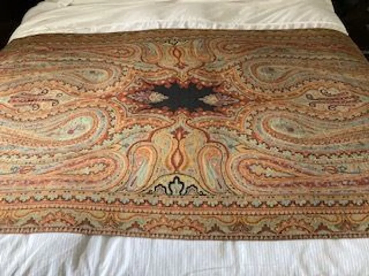 Paisley merino wool throw - Image 2
