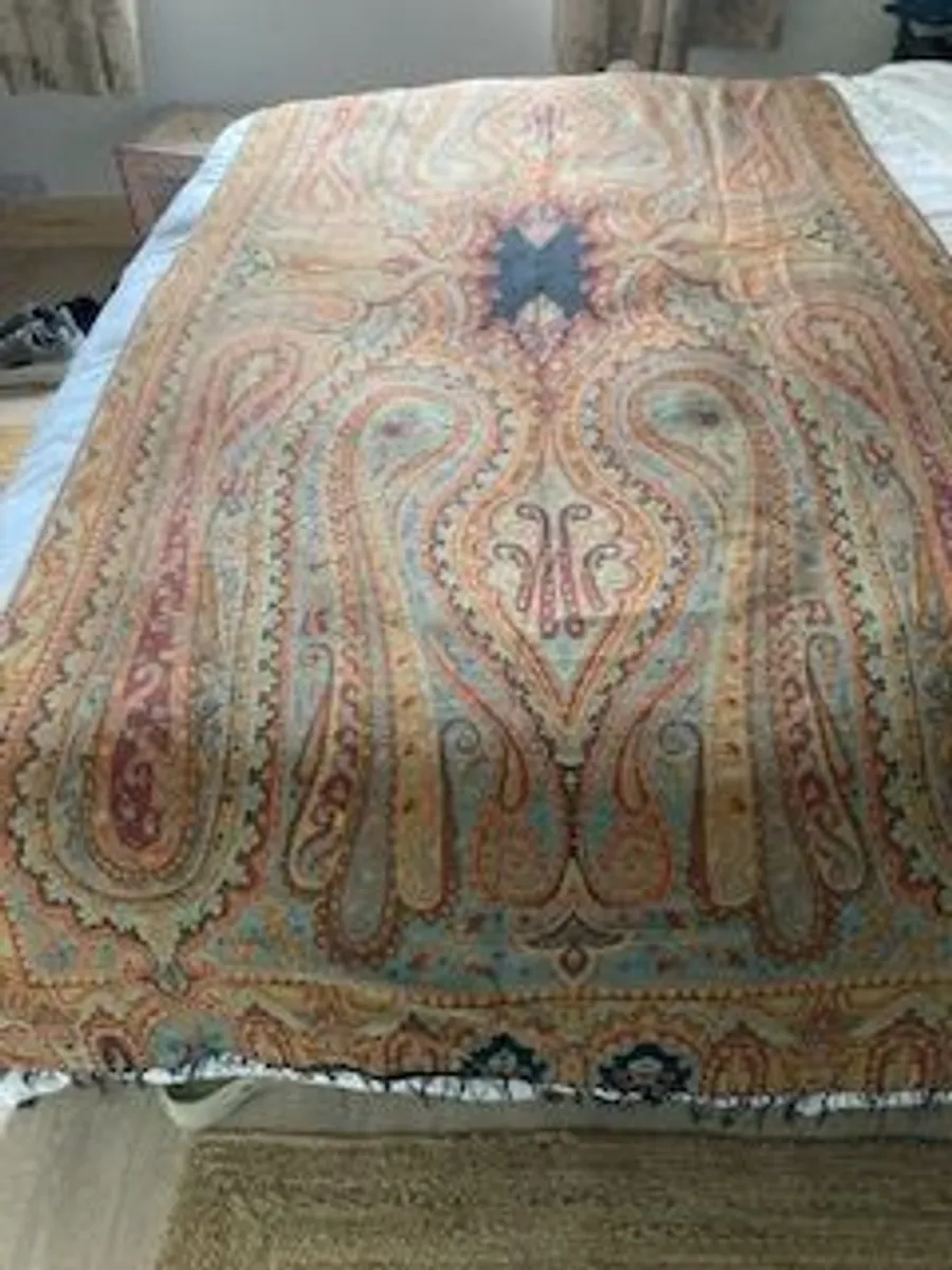 Paisley merino wool throw - Image 3