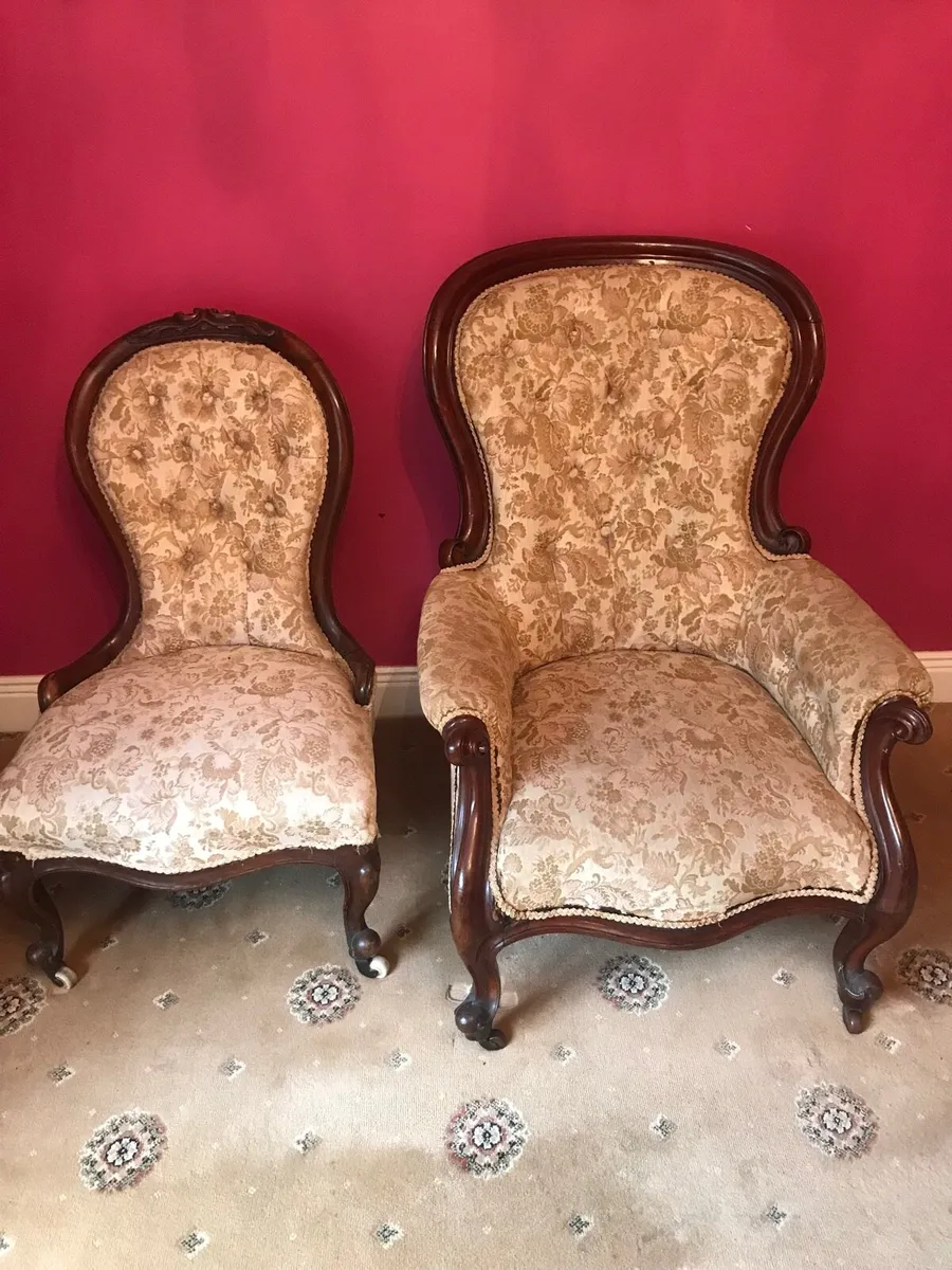 Antique armchair’s - Image 1