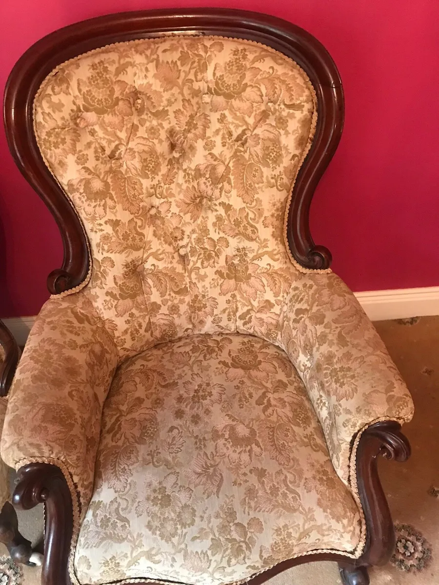 Antique armchair’s - Image 2