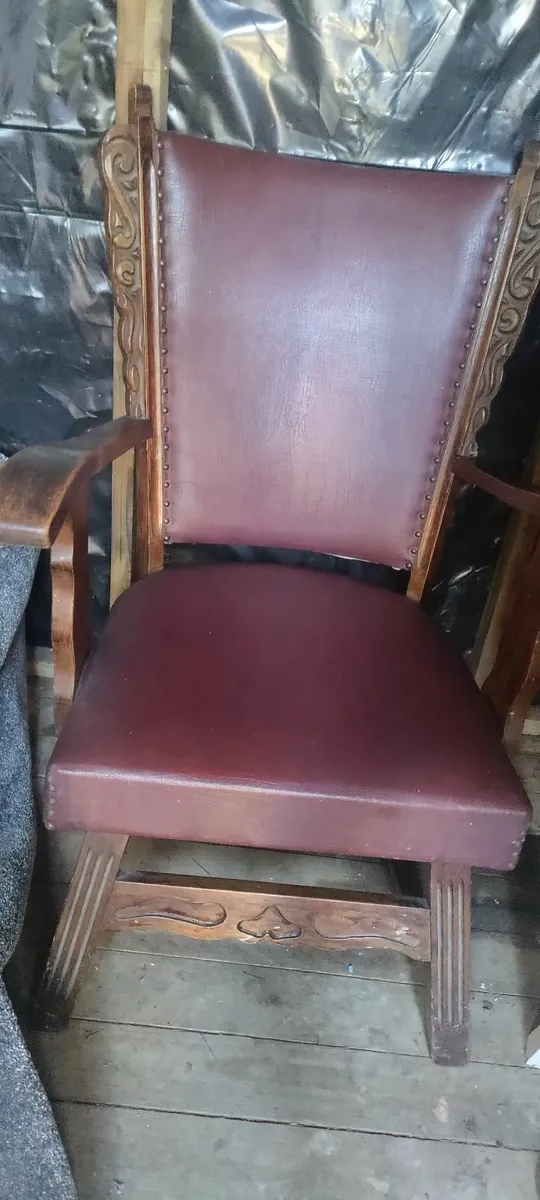 Vintage leather chair - Image 2