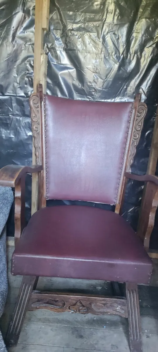 Vintage leather chair - Image 4