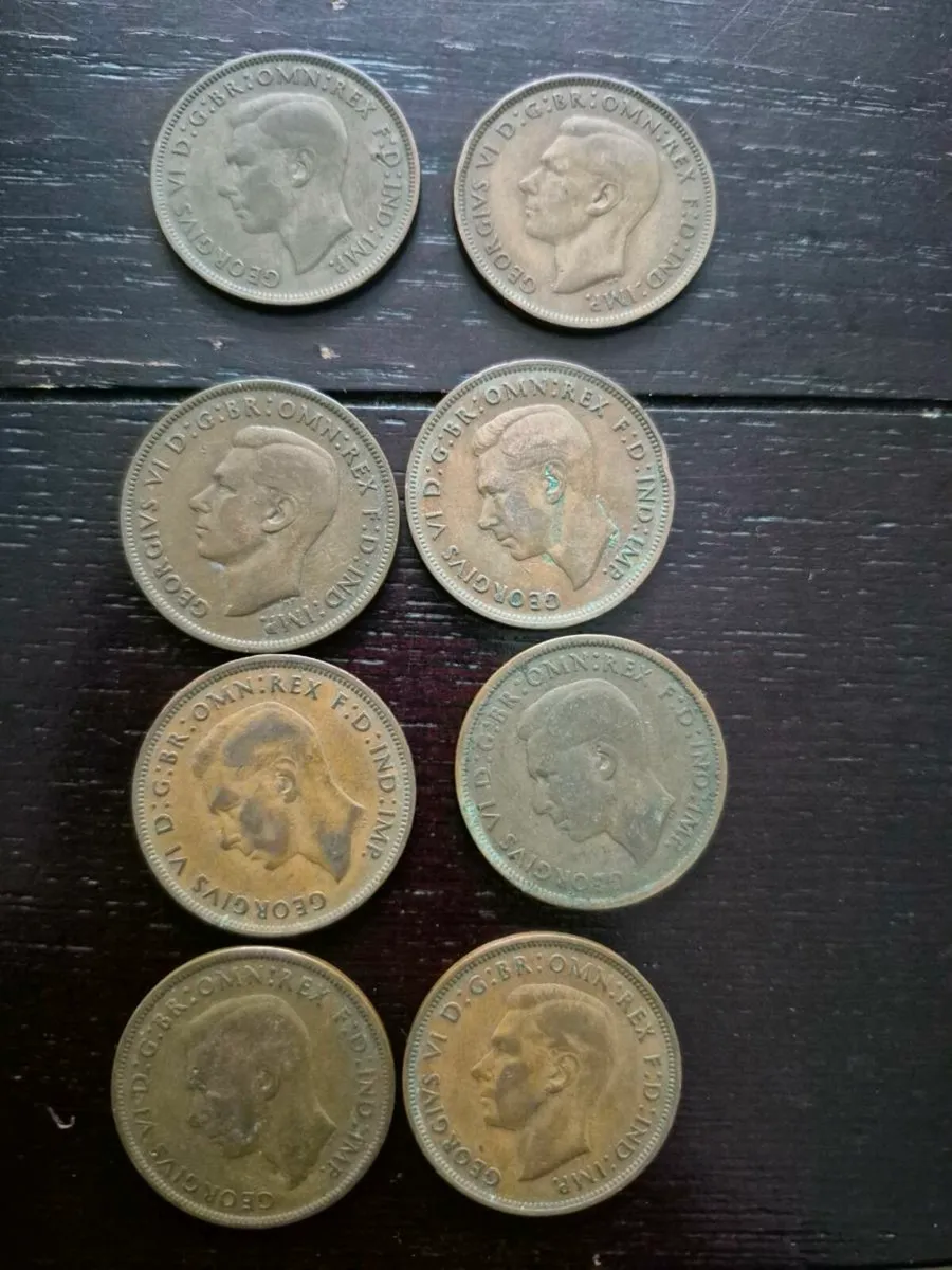 George VI bronze proof penny 1937 rare - Image 2