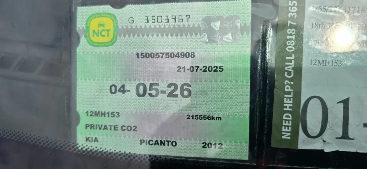 1 litre 2012 kia picanto new nct - Image 1